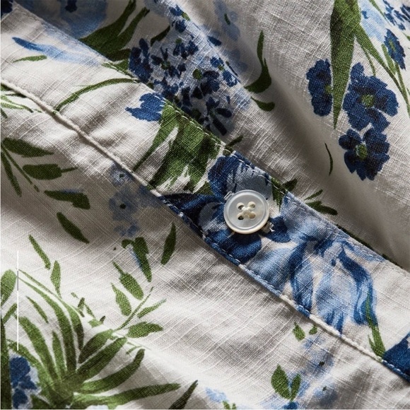 Veronica Beard Ashlynn Cotton Blouse in Off-White Multi Size 8 - Picture 8 of 12